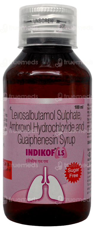 Indikof Ls Sugar Free Syrup 100Ml